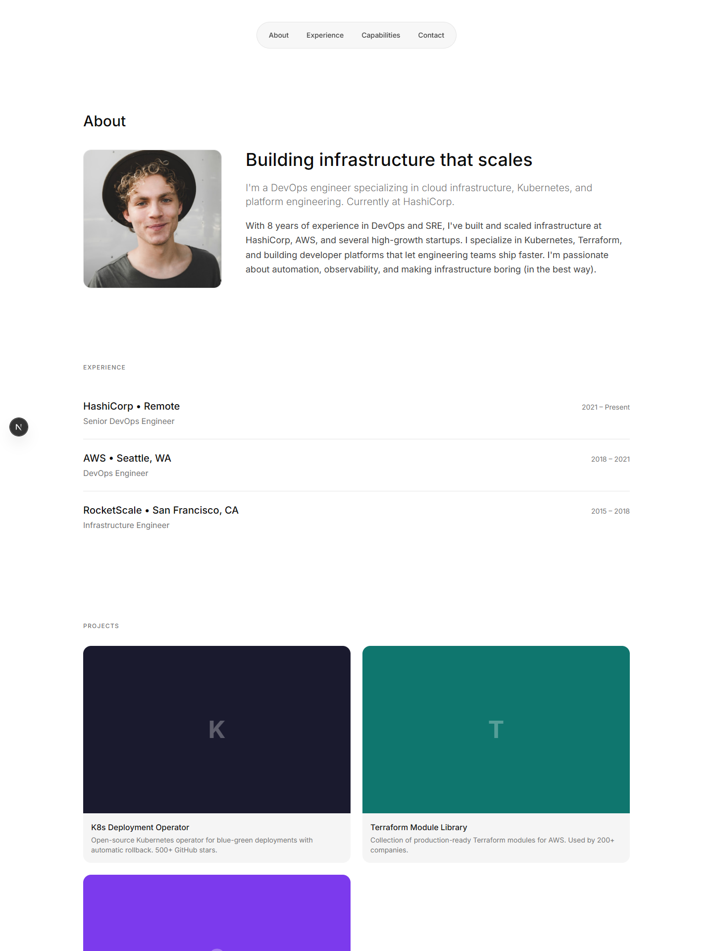 Credence template - Devops Engineer