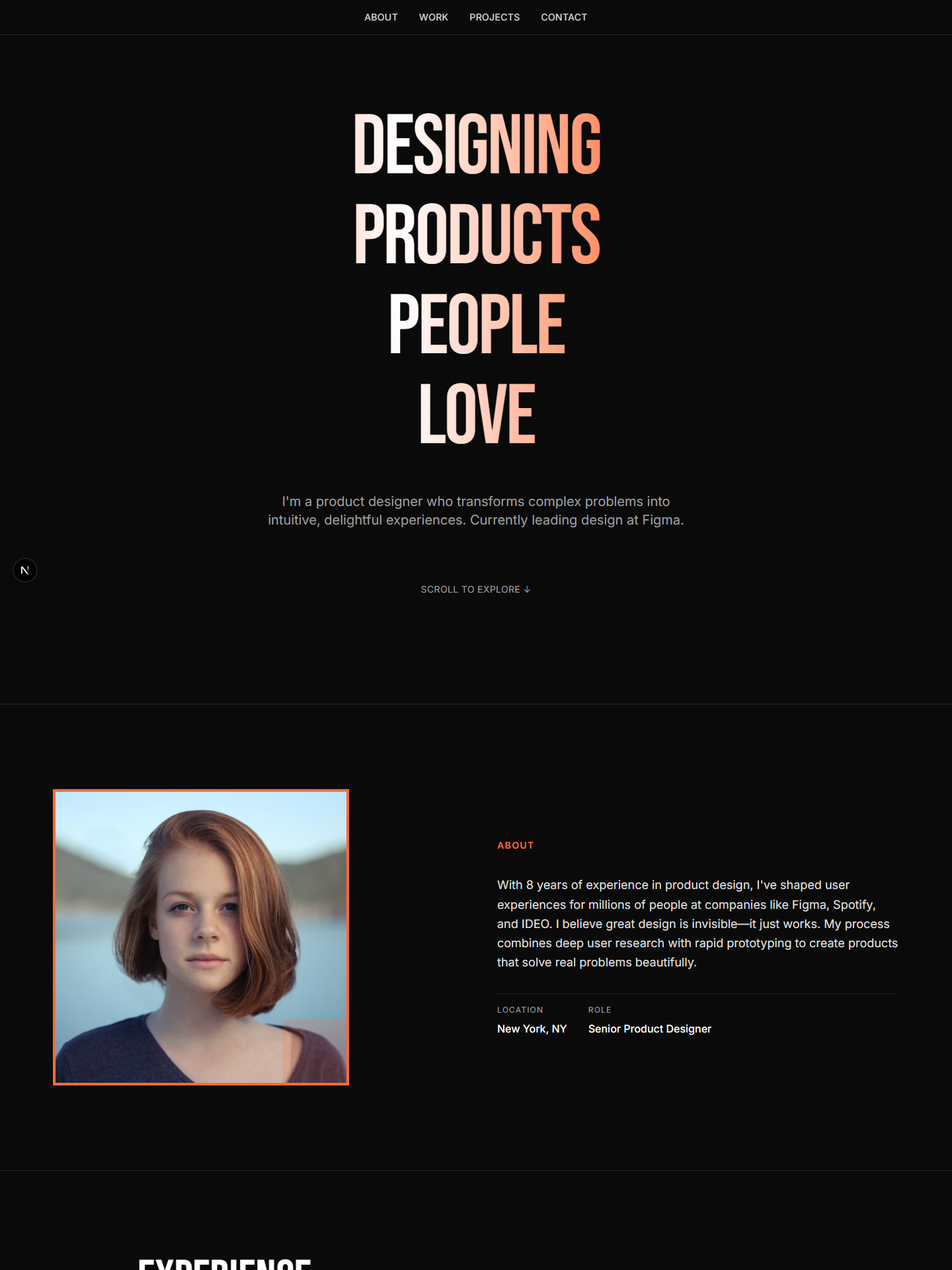 Impact template preview for product-designer