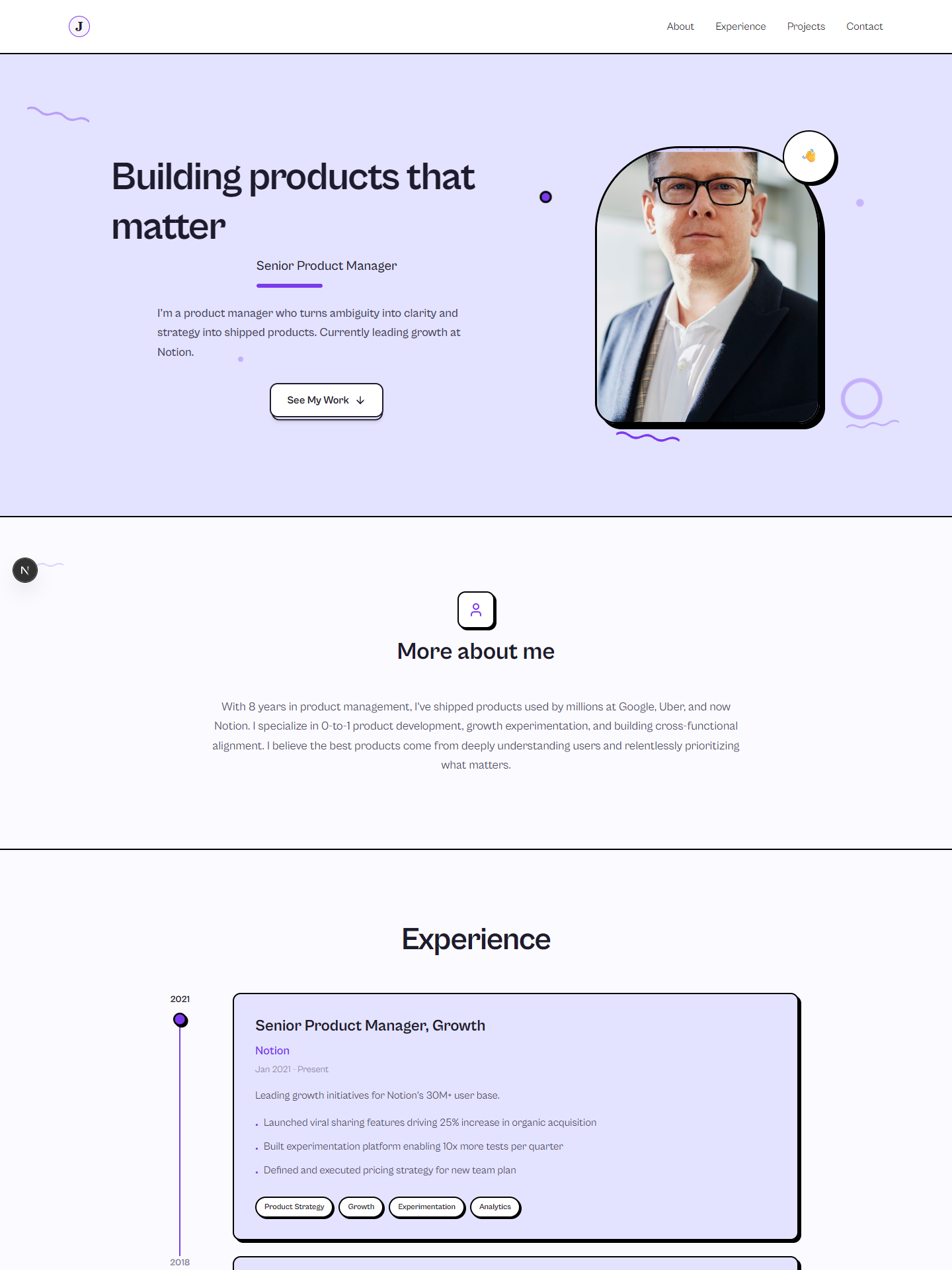 Studio template preview for product-manager