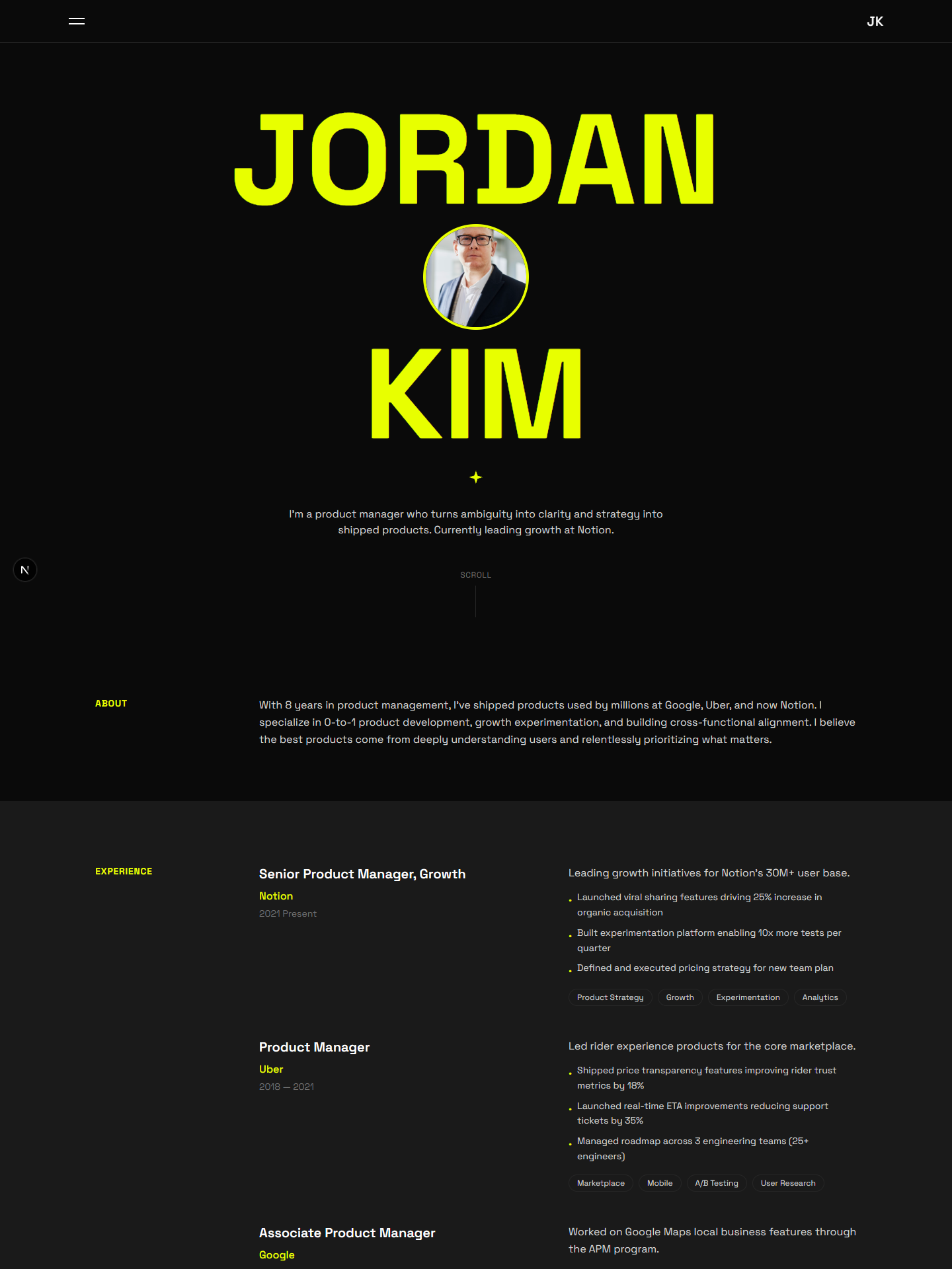 Villo template preview for product-manager