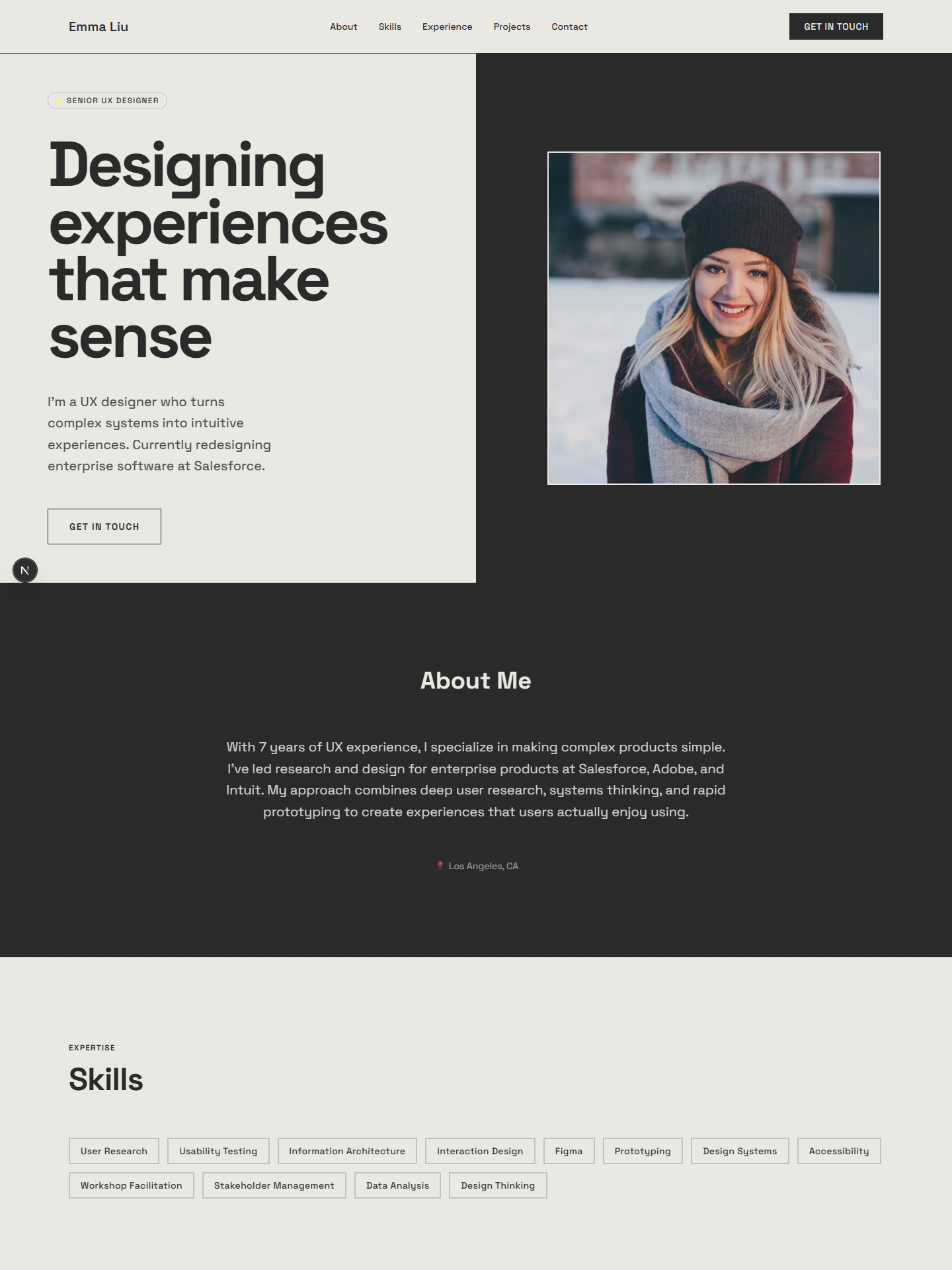 Atelier template preview for ux-designer